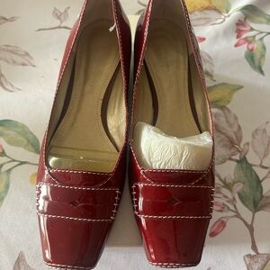 Bandolino Women’s Red Patent Loafers - Classic Comfort